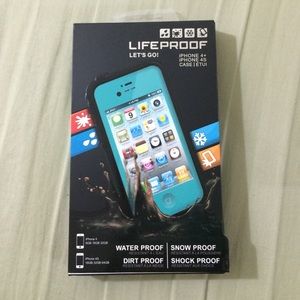 Teal Lifeproof Case (iPhone 4/4S)