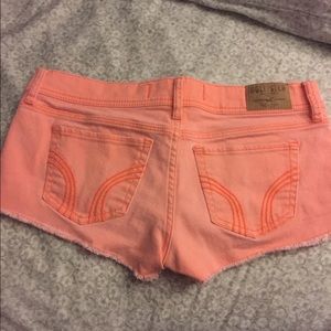 Neon Orange Hollister Shorts