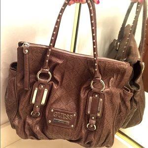 Chocolate Brown Guess Handbag