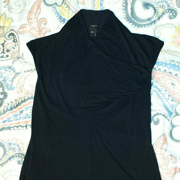 Black Wrap with Mandarin Style Collar