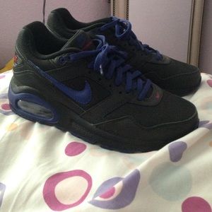 Black blue and red Nike air max