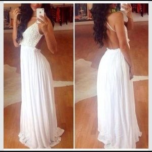 White Maxi Dress. Never worn.