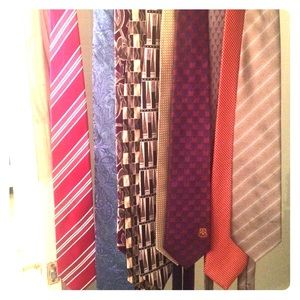 Men's tie's 10 of them all colors good condition