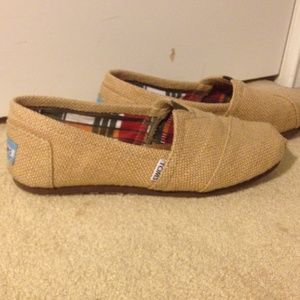 Tom's natural burlap women's classics