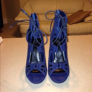 Charlotte Russe Navy strapped heels