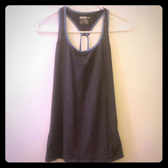 Gray and blue workout tank NWOT