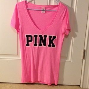 Victoria's Secret pink graphic tee