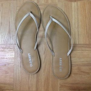 Old navy nude flip flops!