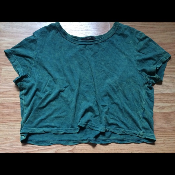Green Crop Top
