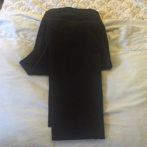 JCrew leather piped ankle pants