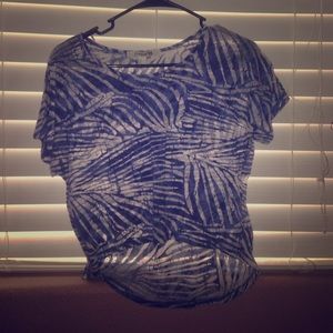 Beachy blue crop/shirt