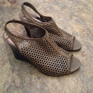 Open toed wedges