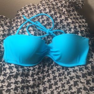 Victoria's Secret Blue Push-up Swim Top 32B
