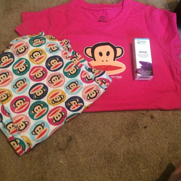 Paul Frank pink monkey pajama set!