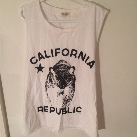 White "California" Brandy Tank