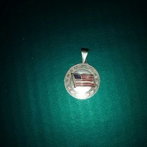 Sterling silver USA pendant