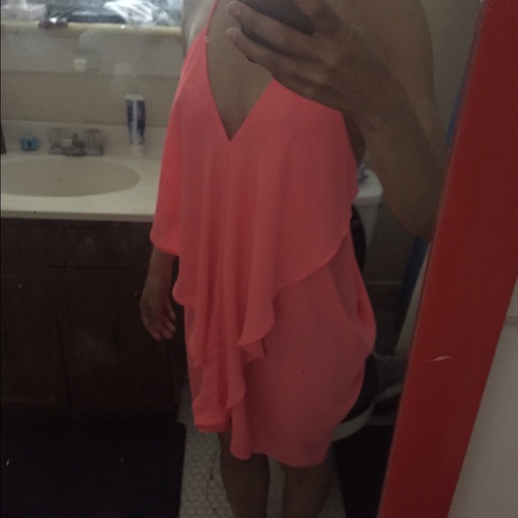 Sexy Coral Dress - Picture 4 of 4