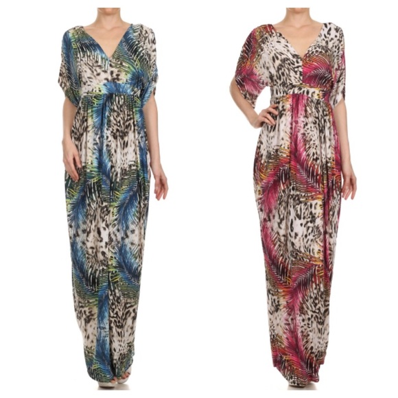 Kimono style  maxi dress - Picture 2 of 3