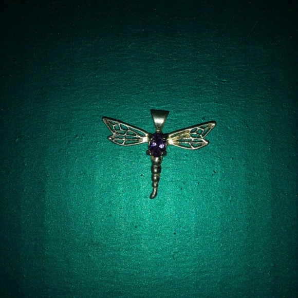 Sterling silver dragonfly pendant