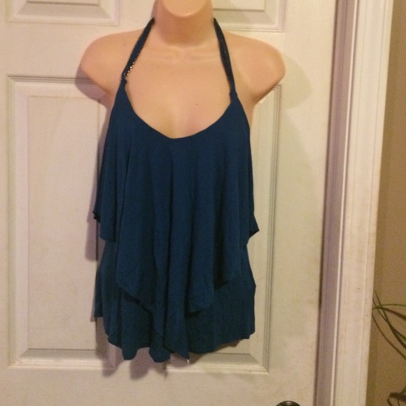 Sharp royal blue blouse sz S