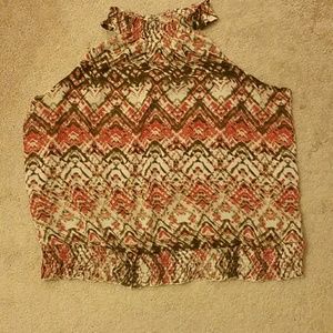 Multi-colored Halter Top