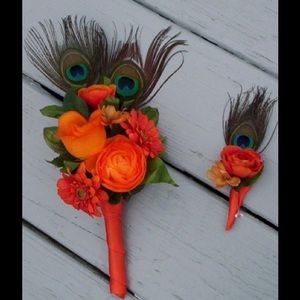 Bouquet matching boutonniere
