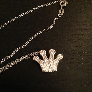 Crown Silver Necklace