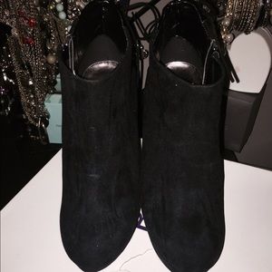 *reduced Gently Used Black Suede Bootie