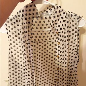 Body Central Polka dot dress top