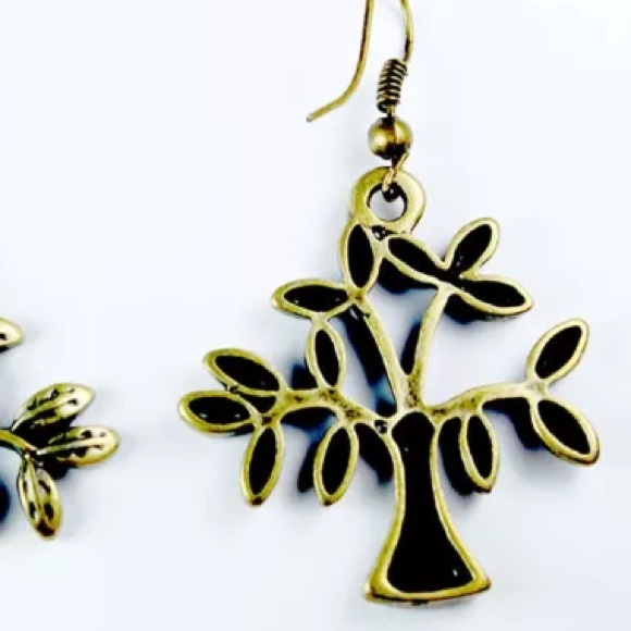 🔴Boho Vintage Tree Of Life Dangle Artsy Earrings - Picture 4 of 5
