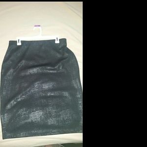Mossimo shimmer black pencil skirt