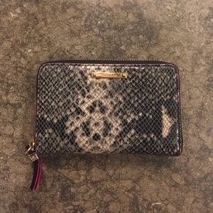 Stella and dot reptile skin wallet