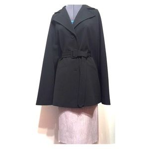 Beautiful black cape jacket Laundry Shelli Segal