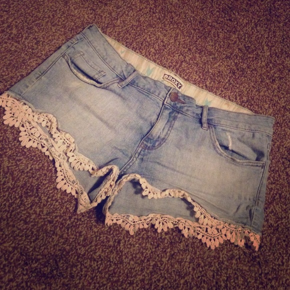 Light wash denim shorts from Pacsun.
