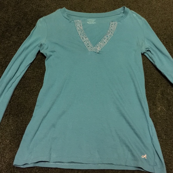 Teal American Eagle Long Sleeve - Picture 1 of 3