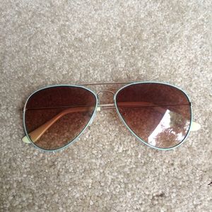 Turquoise Aviator Sunglasses