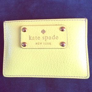 Kate Spade Card Holder, bright yellow