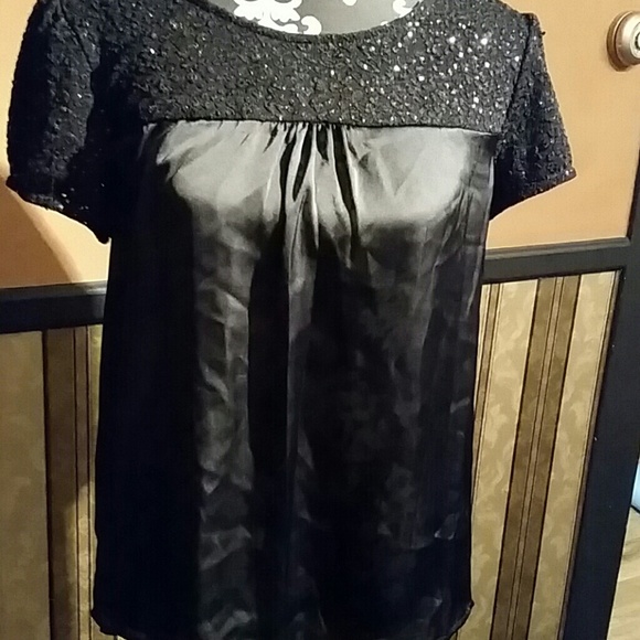 Black shimmer top - Picture 1 of 2