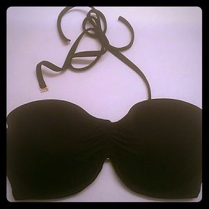 Victoria's secret black bandeau bikini top 34dd