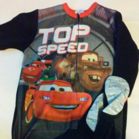 Boys Cars footie pajamas