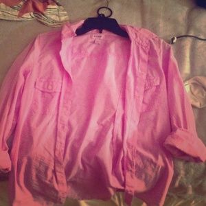 Pink Button Up Shirt