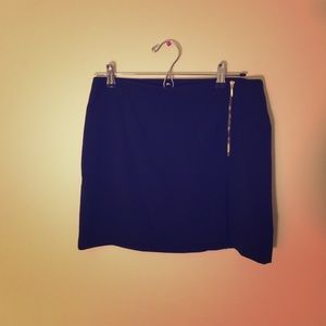Black mini skirt