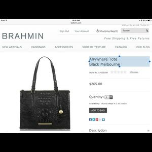 BRAHMIN Melboure Large Tote