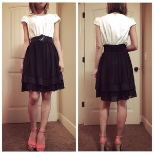 Black and white dress