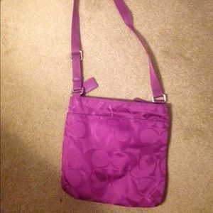Purple Coach Satchel / Crossbody Purse