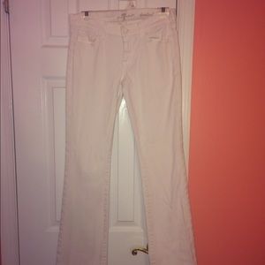 7 For All Mankind Women's 27 White Bootcut Jeans