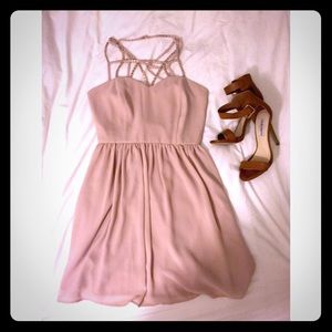 Forever 21 Blush Chiffon Special Occasion Dress