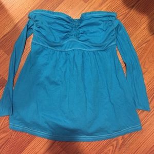 Strapless Abercrombie shirt