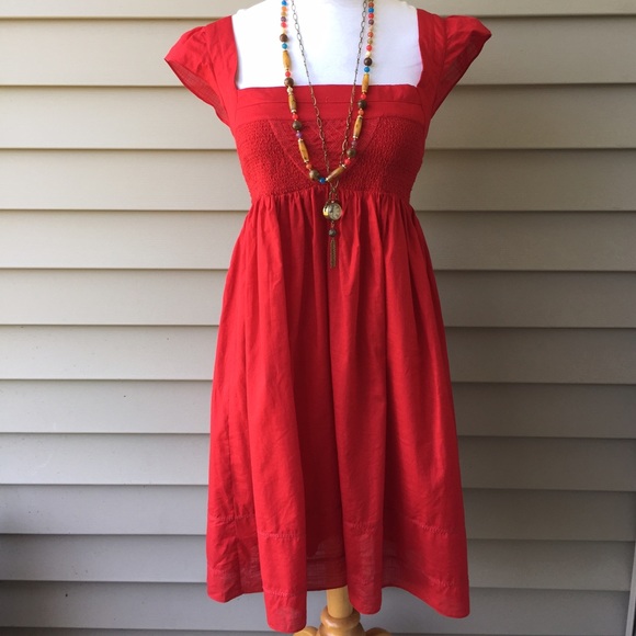🆕Anthropologie Maeve Red Dress