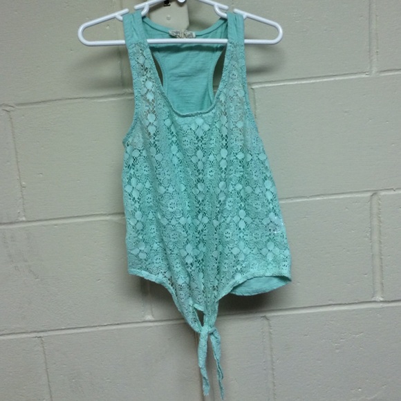 Tied longer crop top